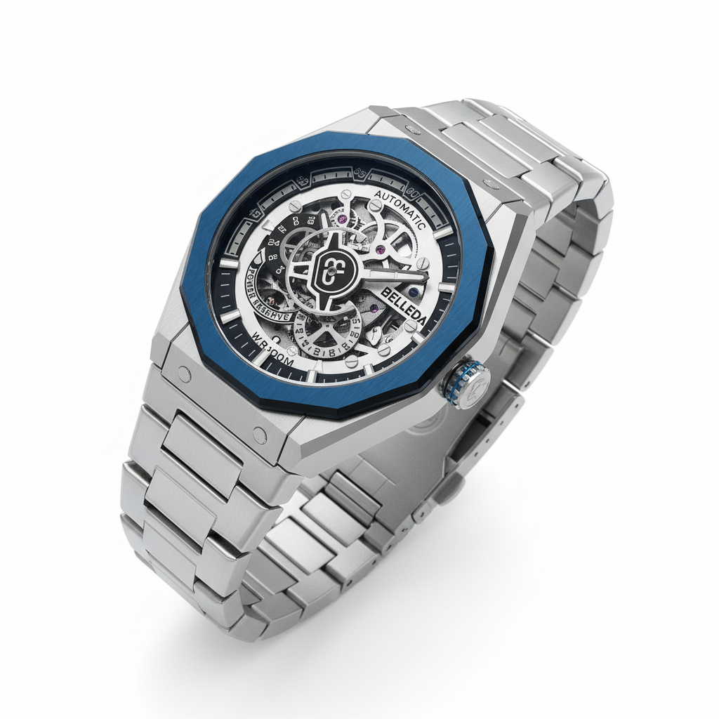Jual Jam Tangan Pria Belleda 9568 Automatic Sakelton Anti Air 100 Meter ...