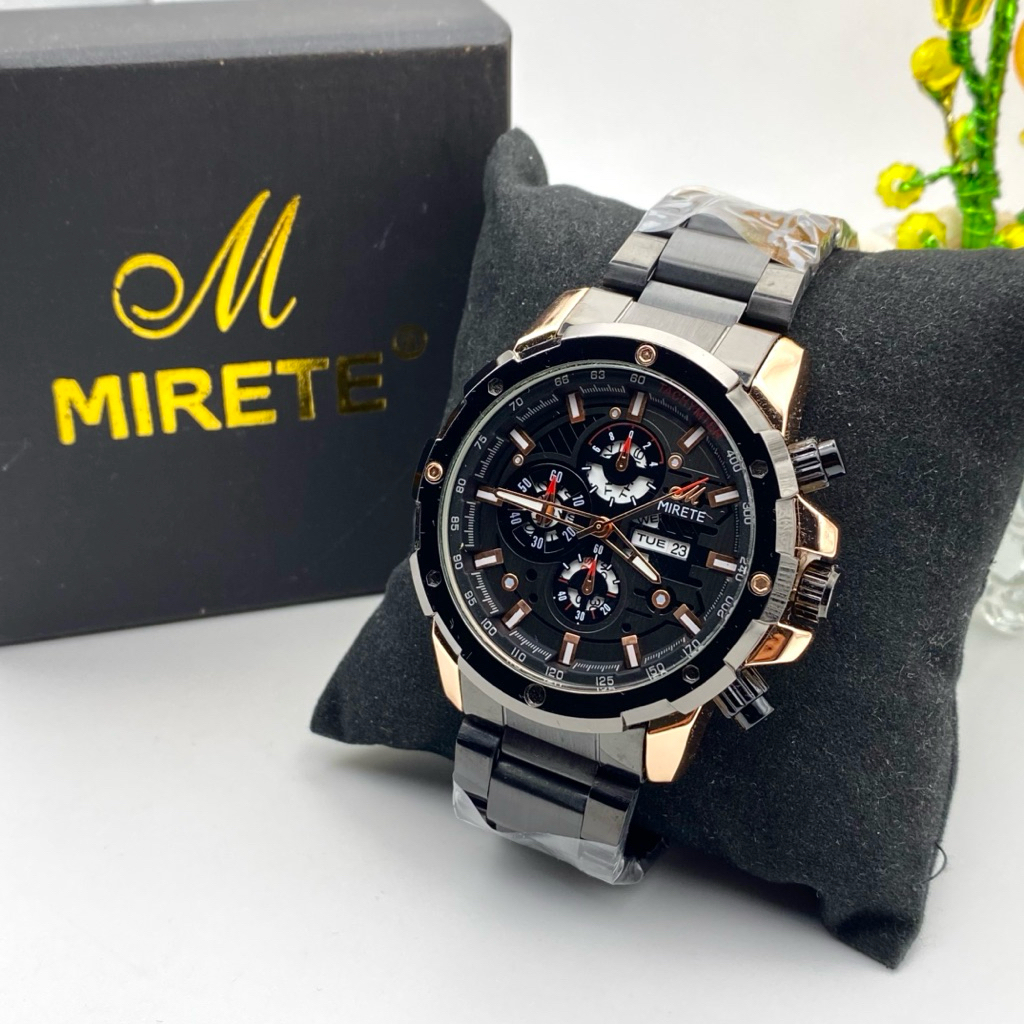 Jual Jam Tangan Pria Sporty Mirete Original Tipe-8930 Bahan Stainless ...