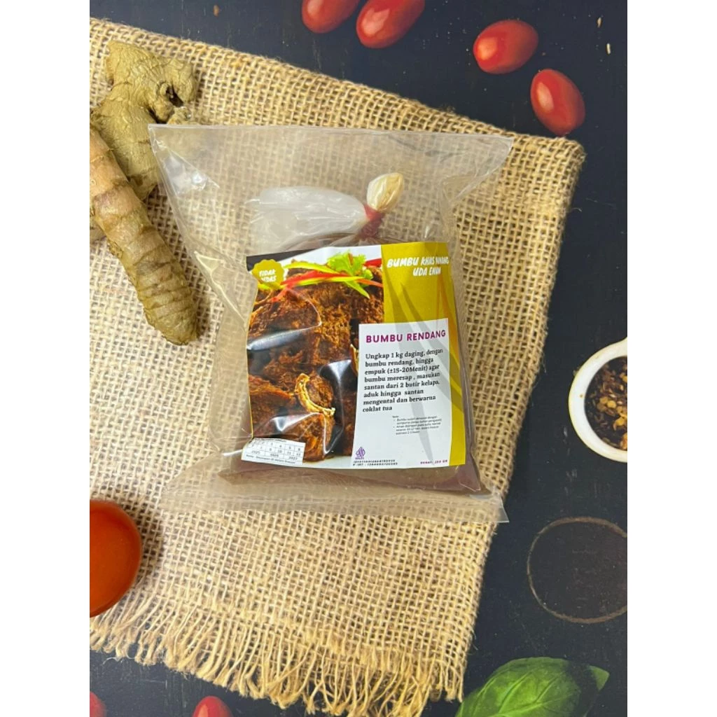 Memasak rendang daging sapi asli minang dengan bumbu instan hemat