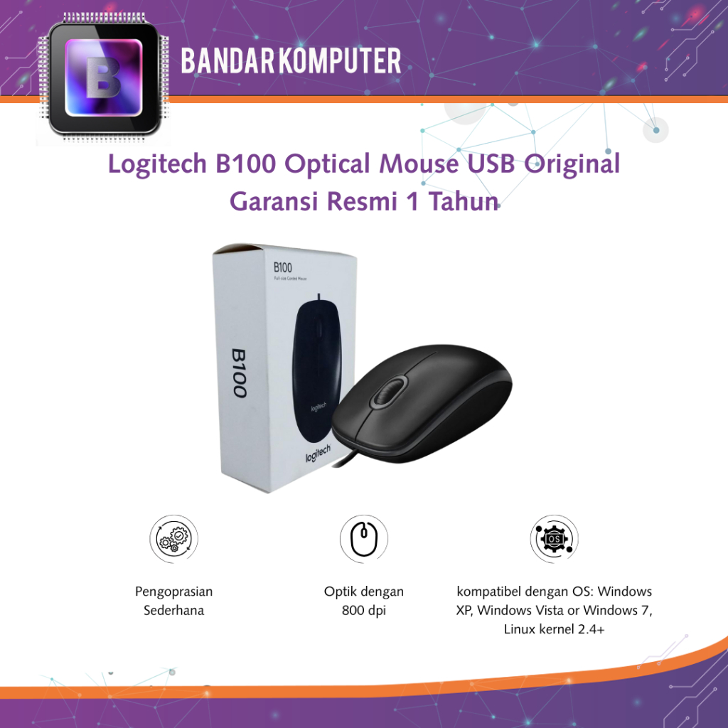 Jual Mouse Logitech B100 Terlengkap & Harga Terbaru Juni 2026 | Shopee ...