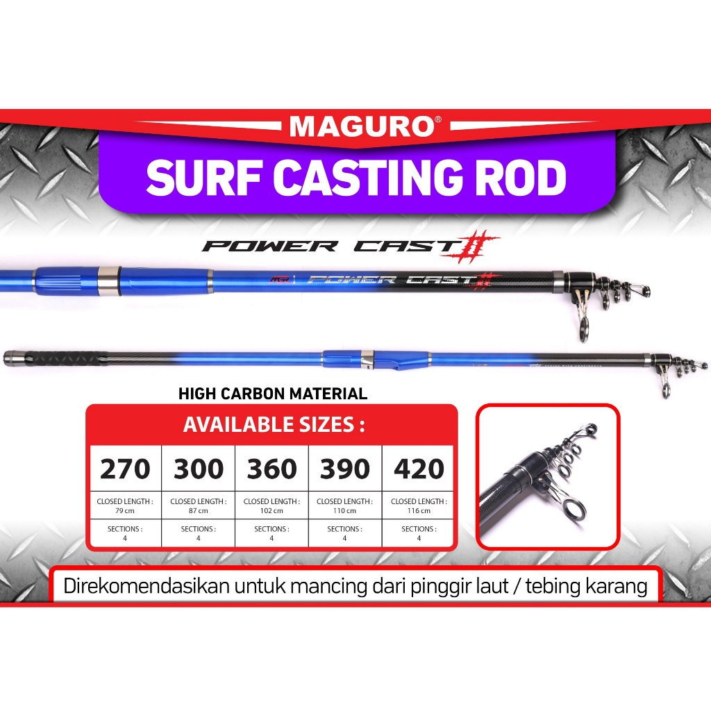 Jual Joran Maguro ULTRA CAST II POWER CAST II TWISTER II
