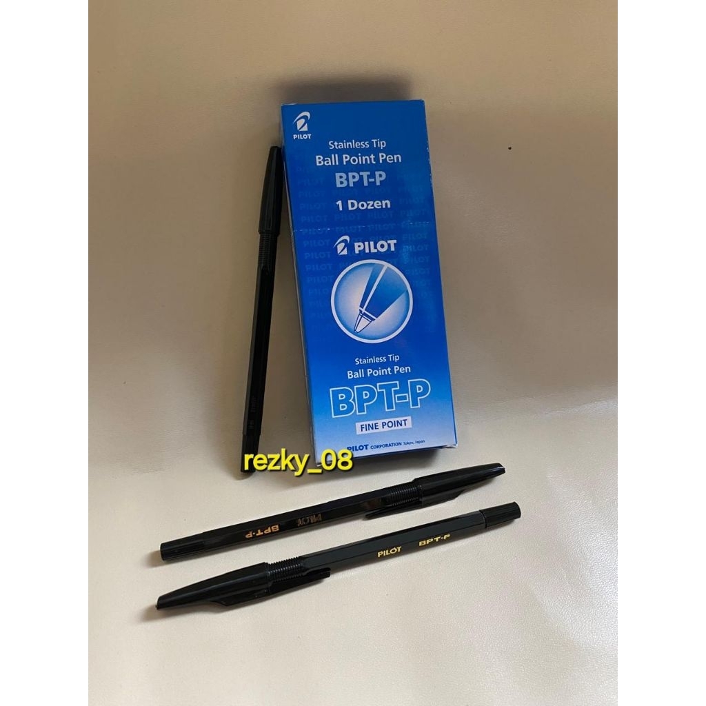 Jual PULPEN PILOT HITAM BOLPOINT BPT-P ASLI ISI 12 PCS | Shopee Indonesia