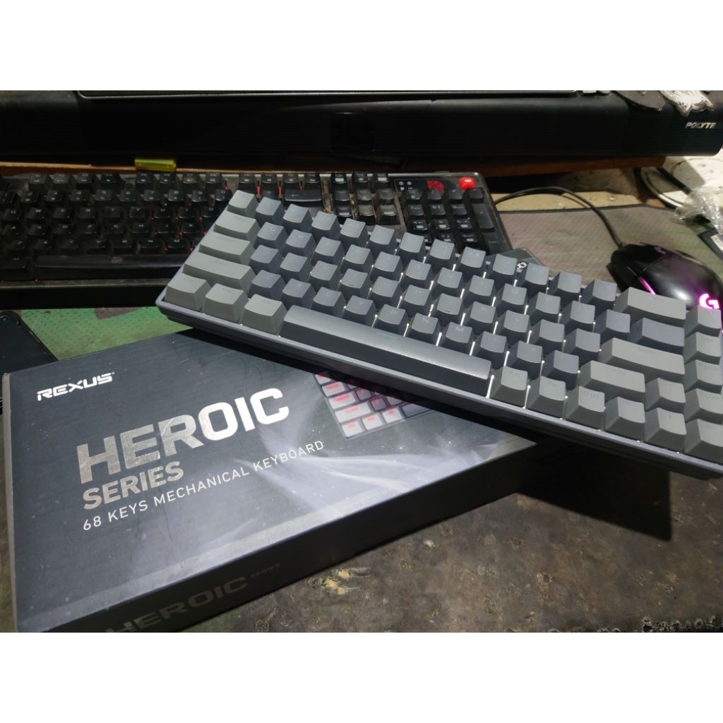 Jual Keyboard Mecanical Rexus Heroic RX-KX3 Blue Switch Gaming bekas ...
