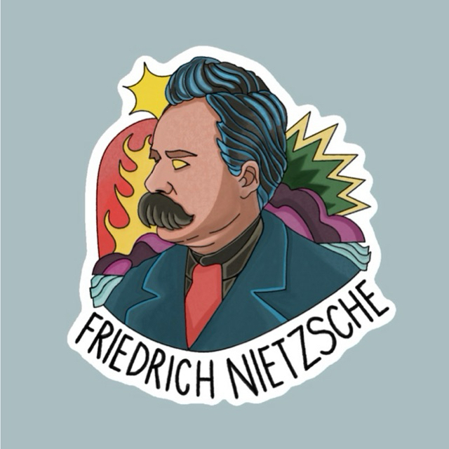 Jual Sticker Filsuf - Friedrich Nietzsche (Vinyl Glossy) | Shopee Indonesia