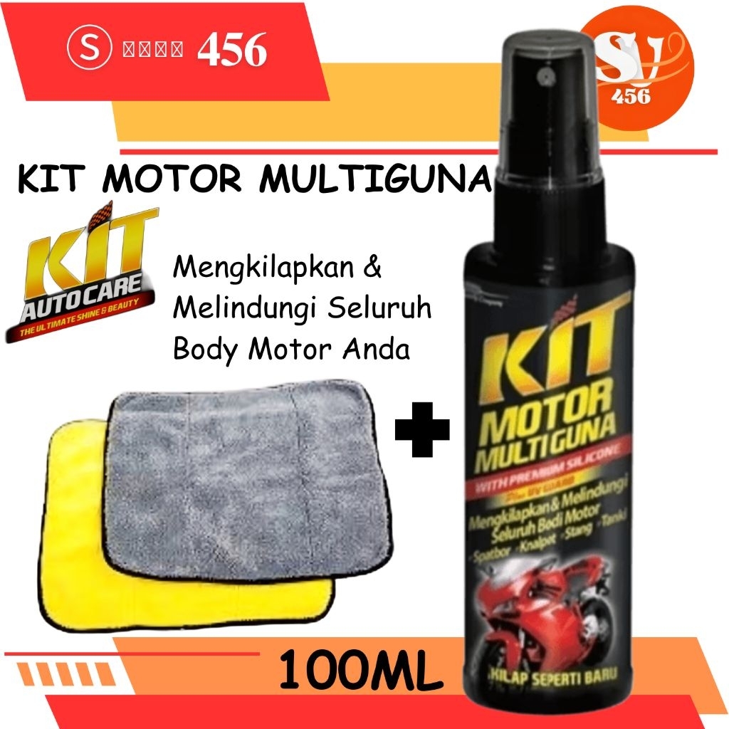 Jual KIT MOTOR MULTIGUNA PUMP 100ML + LAP MICROFIBER | Shopee Indonesia