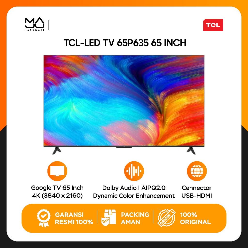 Jual TCL P635 65P635 4K HDR Google TV - Garansi Resmi | Shopee Indonesia