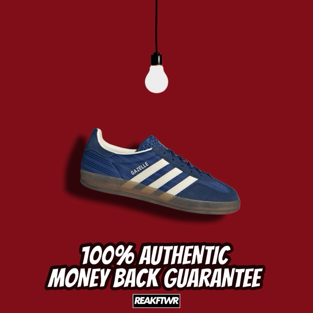 Jual Adidas Gazelle Indoor Victory Blue Night Indigo Cream White 100% ...
