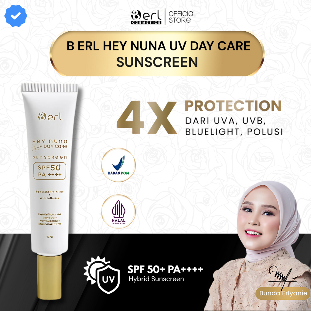 Jual Sunscreen B erl Cosmetics Hey Nuna Sun Screen Berl SPF 50 Bpom ...