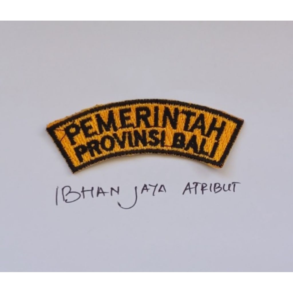 Jual badge / logo / emblem / patch ASN provinsi bali bordir | Shopee ...