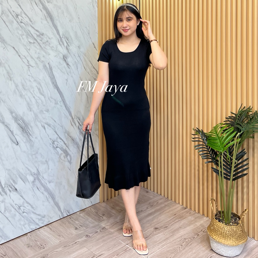 knee length dresses for ladies SHORT SLEEVE CABLE KNIT MIDI DRESS  Jason Wu Studio