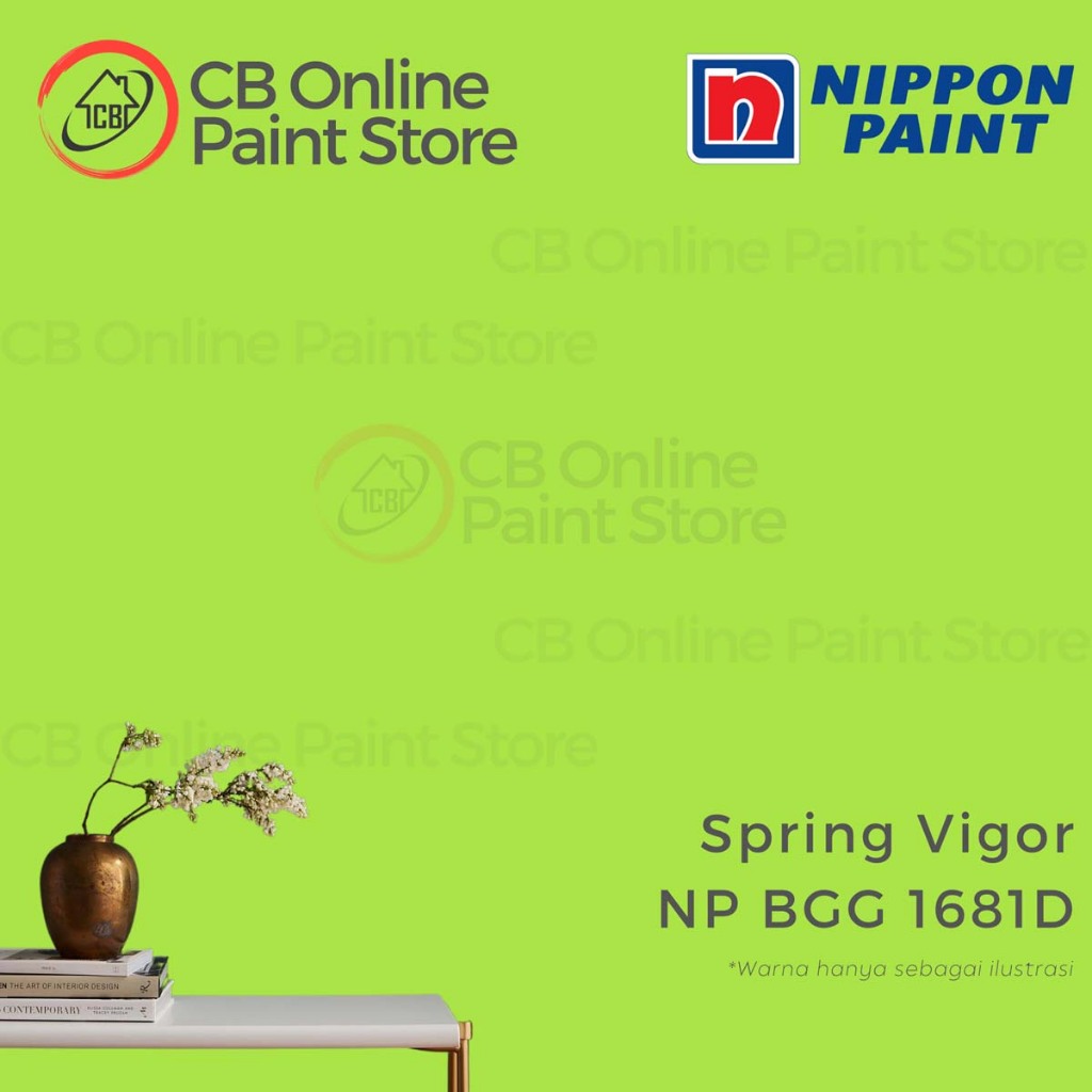 Jual CAT TEMBOK NIPPON PAINT - SPRING VIGOR NPBGG1681D - LITER | Shopee ...