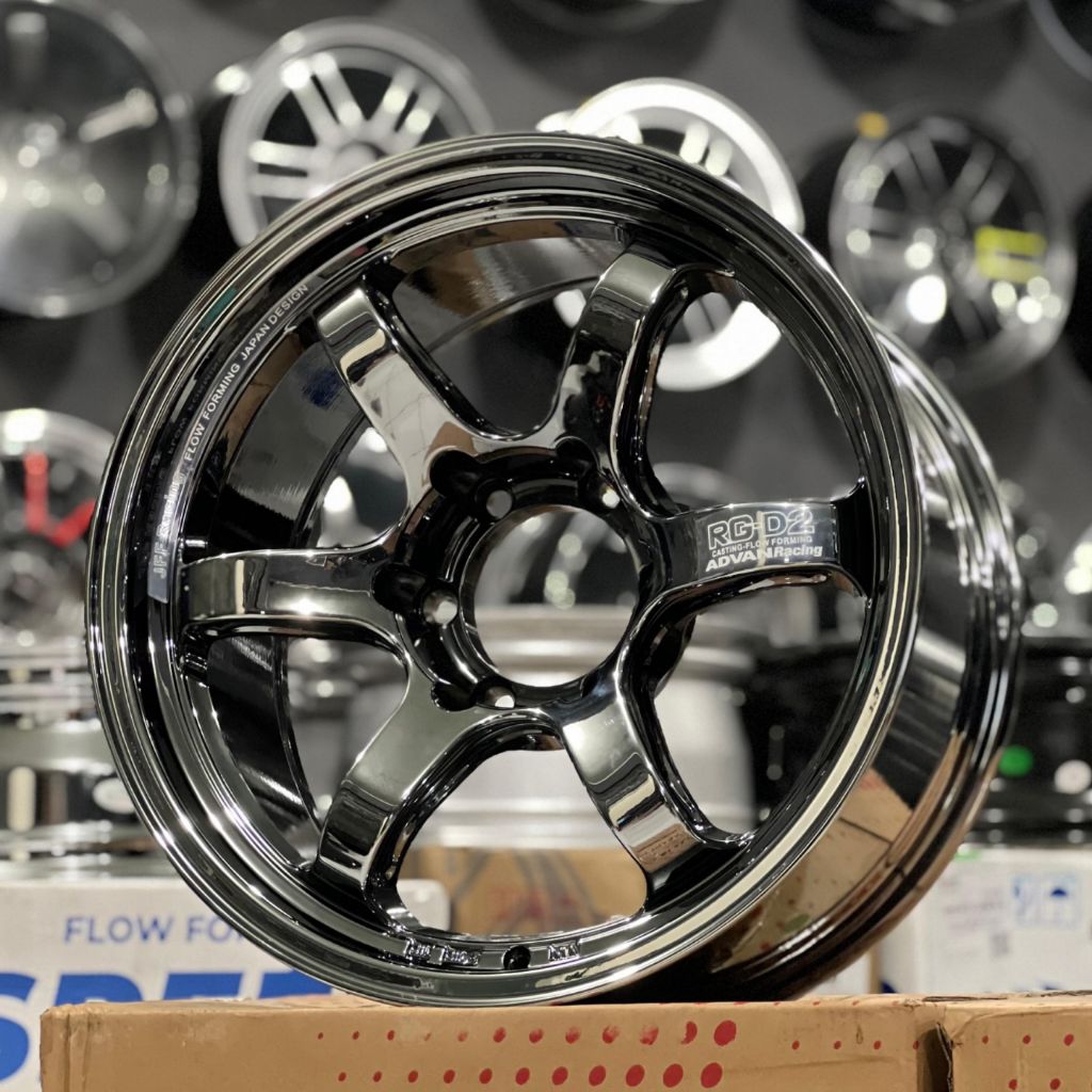 Jual VELG RACING ADVAN RG D2 BLACK CHROME R18 PCD 6X139,7 velg racing ...