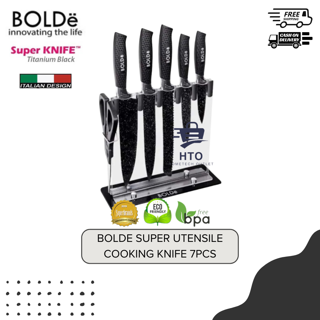 Jual Bolde Super Knives Granito Set 7 Pcs Pisau Gunting Dapur Set ...