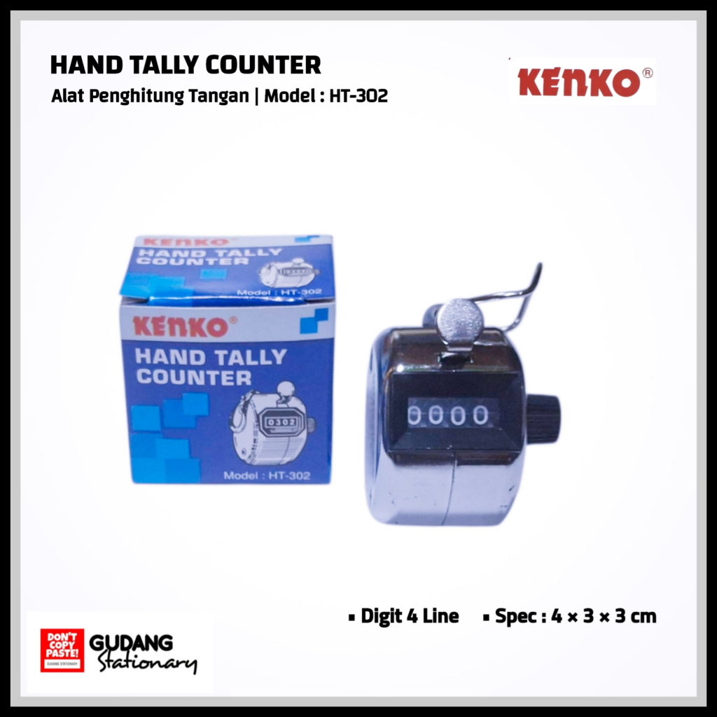 Jual Hand Tally Counter | Alat Penghitung Tangan | Model : HT-302 KENKO ...