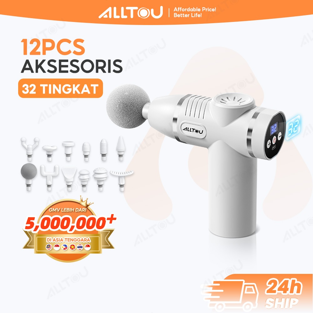 Massager Gun 12in1 — Alat Pijat Elektrik