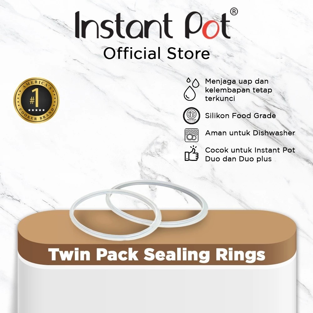 Jual Instant Pot Sealing Ring 6Qt Twin Pack – Cincin Silikon Original ...