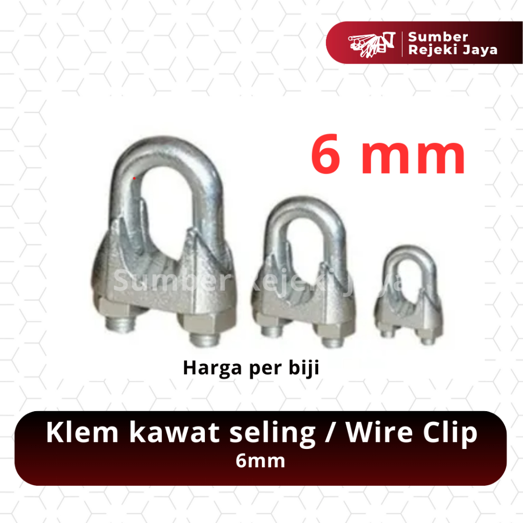 Klem Kawat Seling 6mm | Kuku Macan | Wire Clip