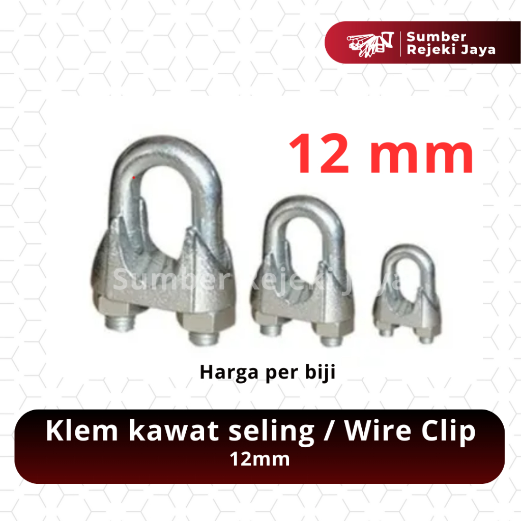 Klem Kawat Seling 12mm | Kuku Macan | Wire Clip