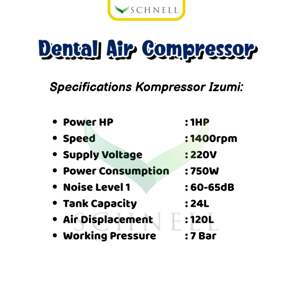 Jual Dental Air Compressor Oilless / Mesin Kompresor Angin Udara Klinik ...