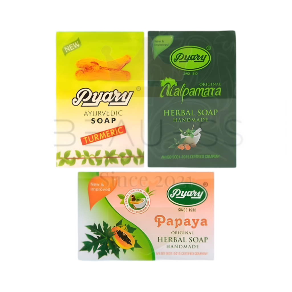 Jual PYARY AYURVEDIC TURMERIC SOAP | NALPAMARA HERBAL SOAP | PAPAYA ...