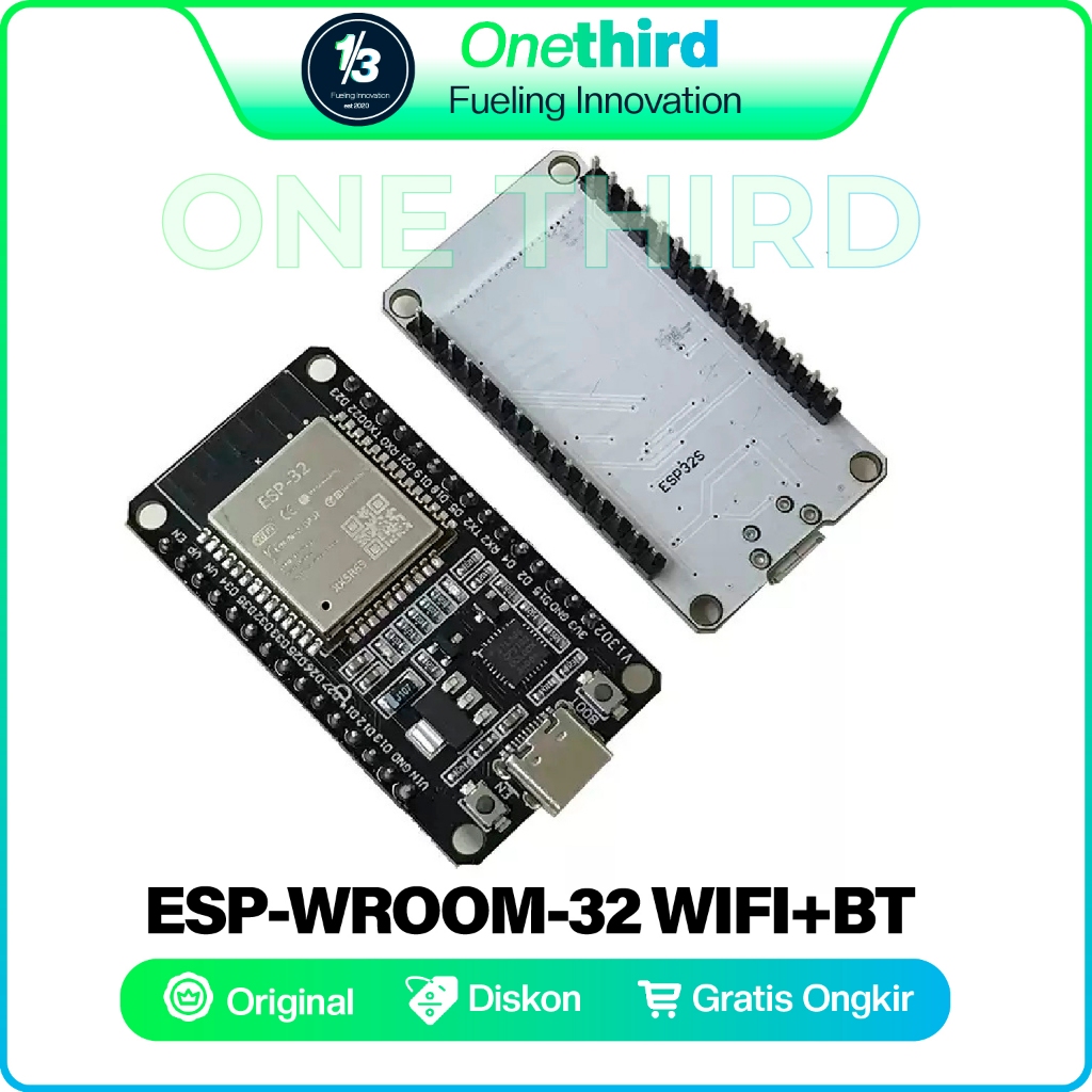 Jual ESP32 DevKitC V4 FT232 type C WROOM 30pin Dual Core IoT Wifi ...