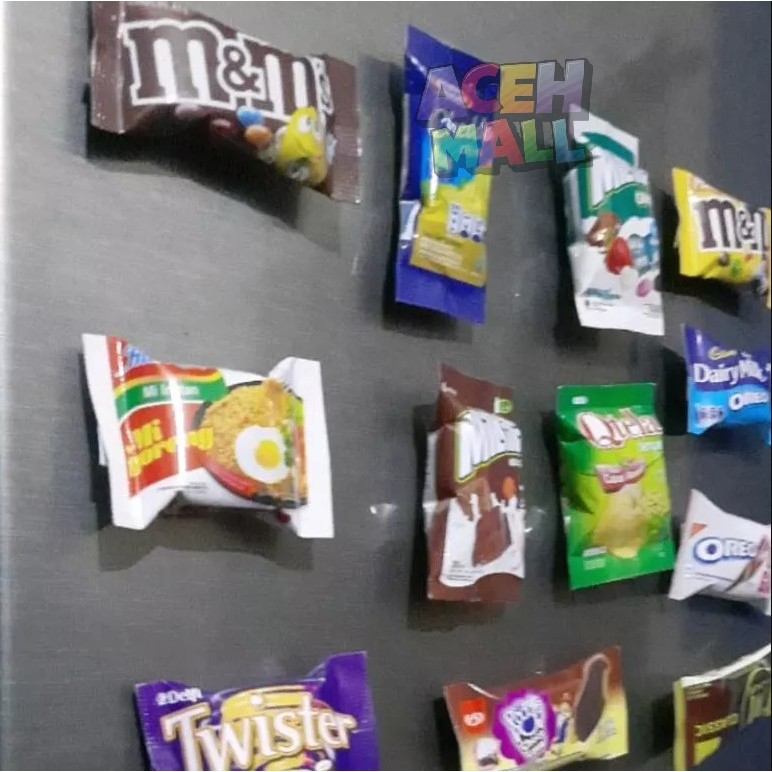Jual Magnet Kulkas Miniatur Snack Lucu / Magnet Makanan Ringan Mini ...