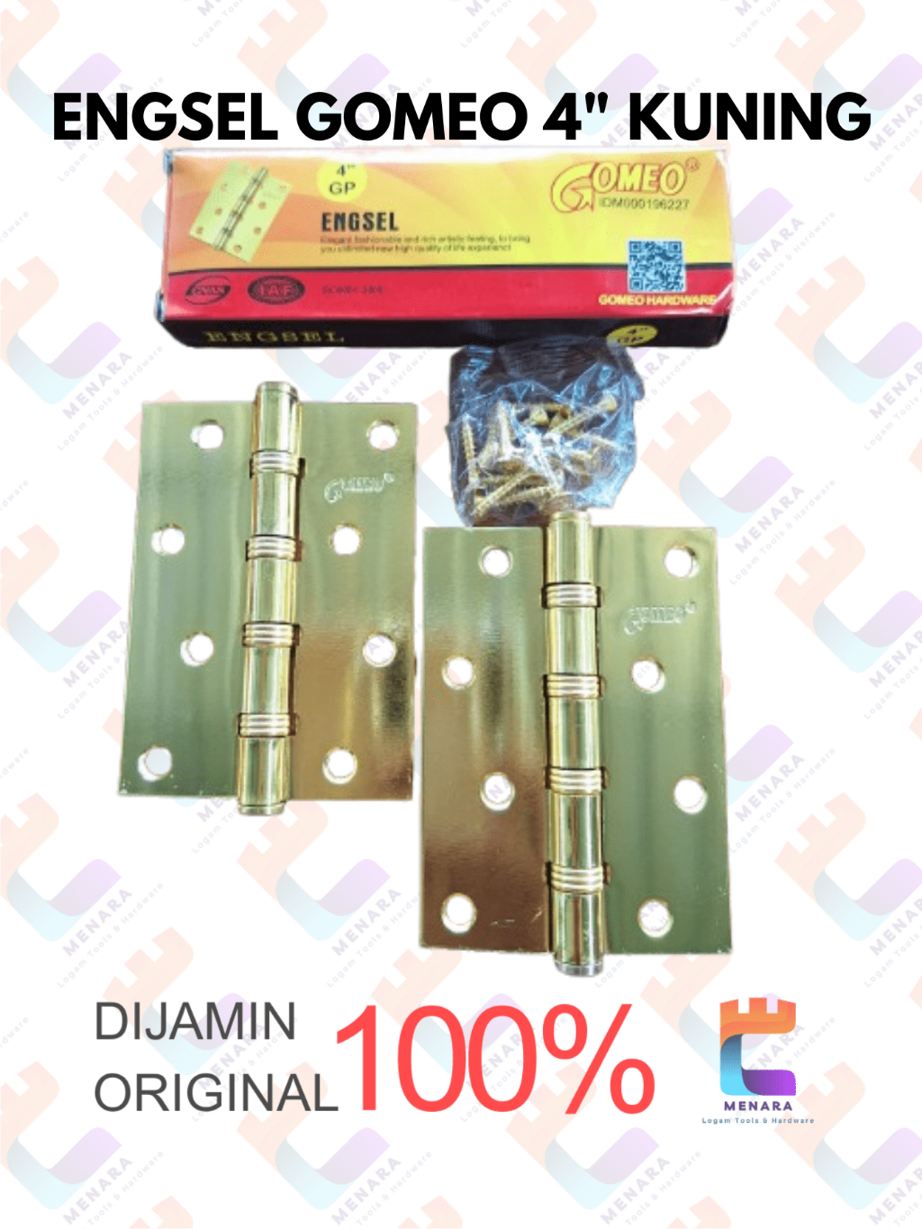 Jual Engsel Jendela Engsel Pintu Rumah GOMEO 4 inch KUNING | Shopee ...