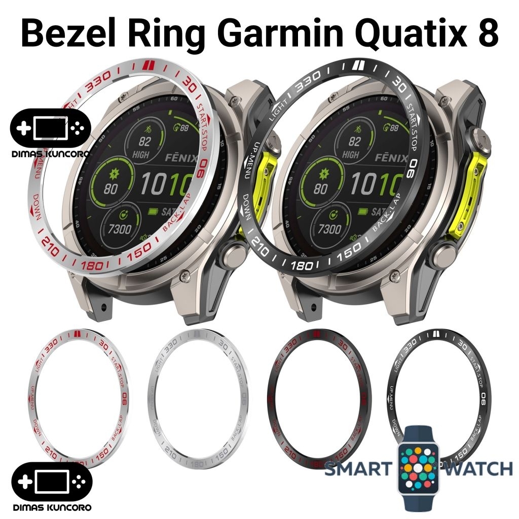 Jual Bezel Ring Garmin Quatix 8 case cover protector casing bumper ...