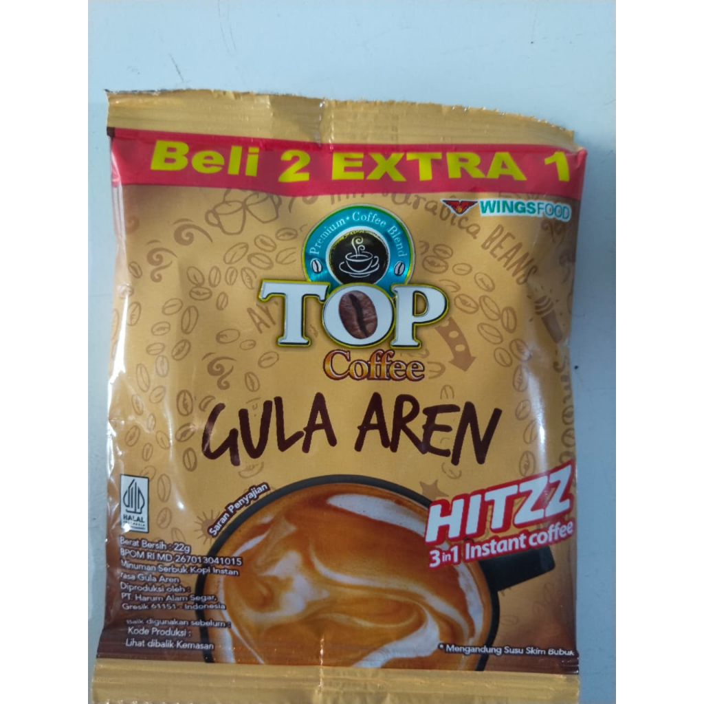 Jual Top Kopi gula aren sachet 1 renceng (isi 15 pcs) - kopi sachet ...