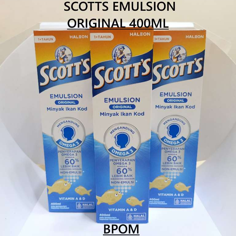 Jual Scotts Emulsion Original 400ml - Minyak Ikan Kod | Shopee Indonesia