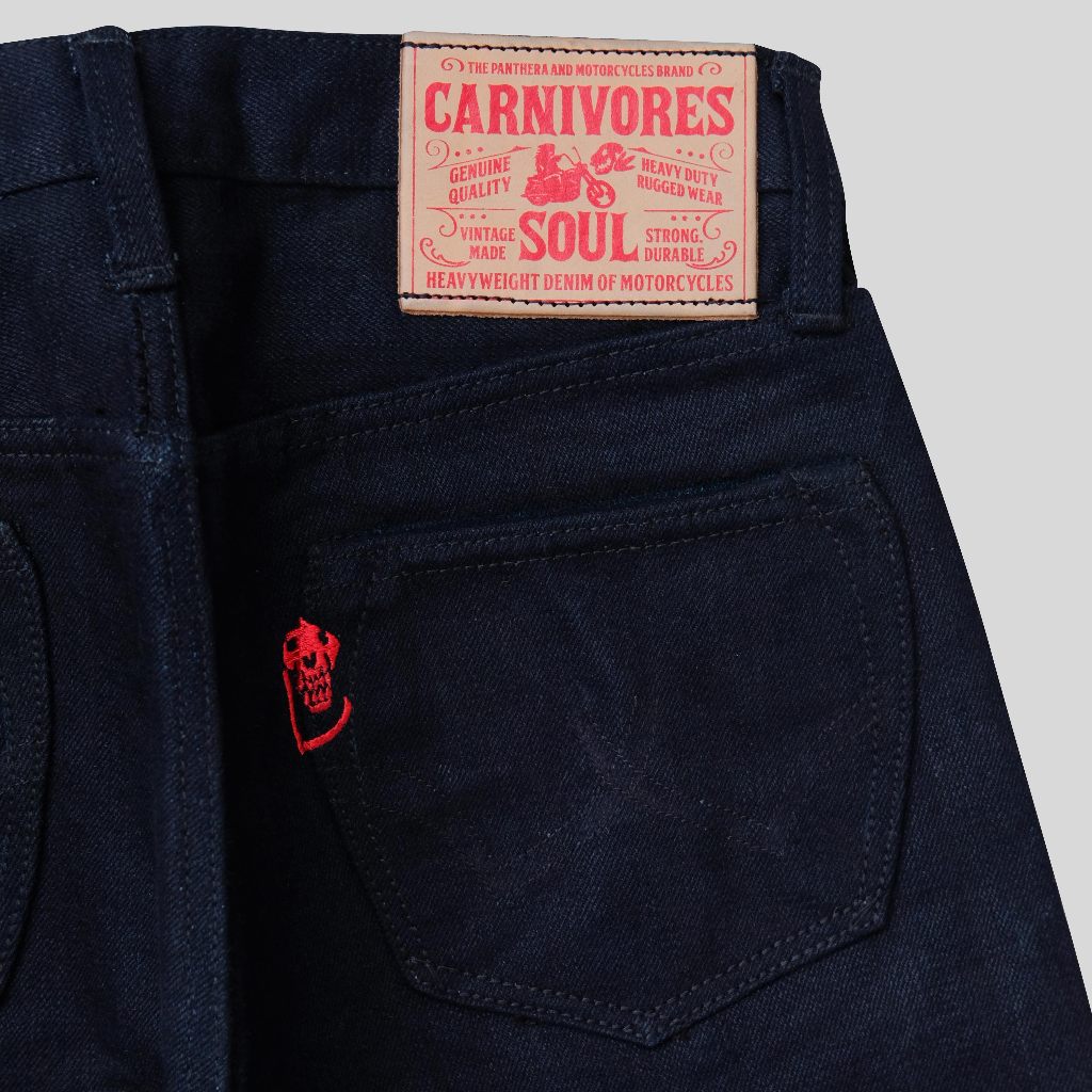 Jual Carnivores Soul - RIPPER 21 Oz Indigo x Black Selvedge Denim ...