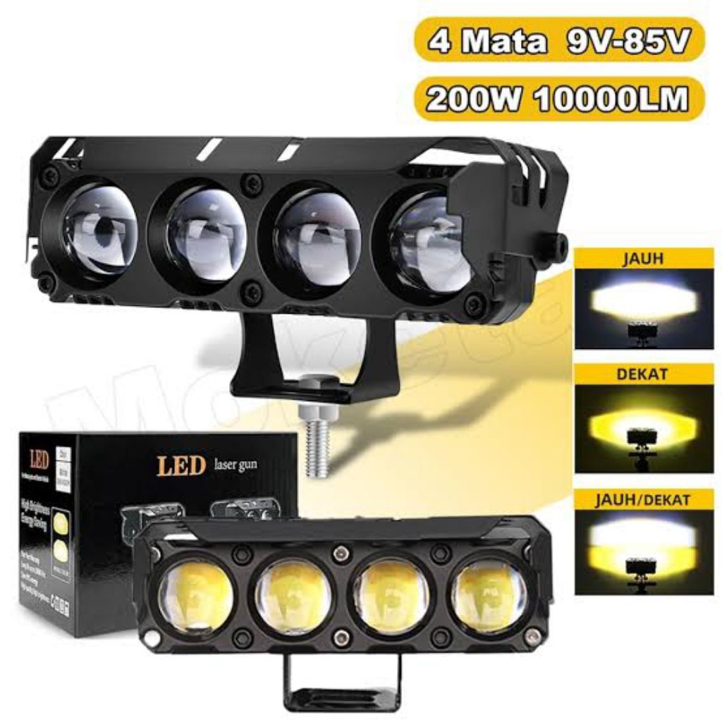 LAMPU TEMBAK LASER 2, 3, 4, 5 MATA SQL / LAMPU LASER SQL UNIVERSAL MOTOR MOBIL