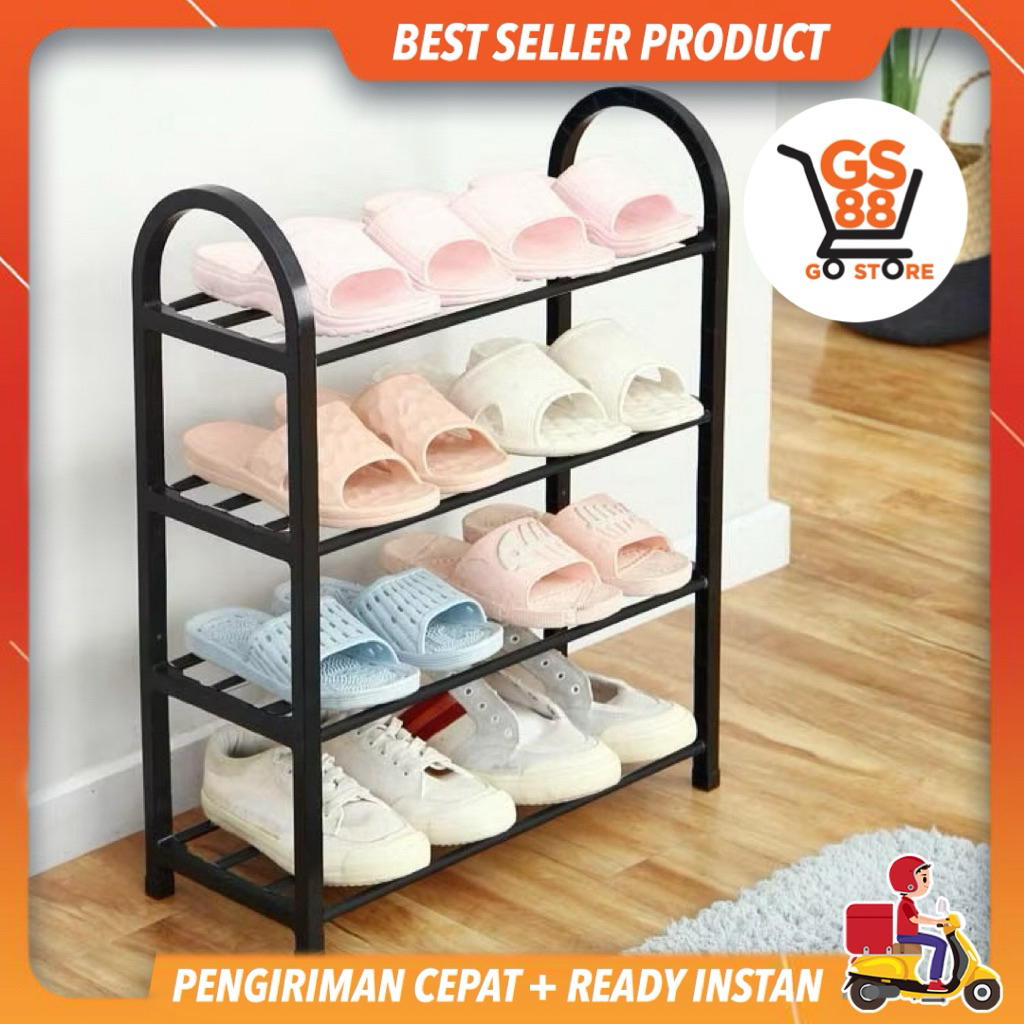 Jual RAK SEPATU 4 SUSUN MINIMALIS | Shopee Indonesia