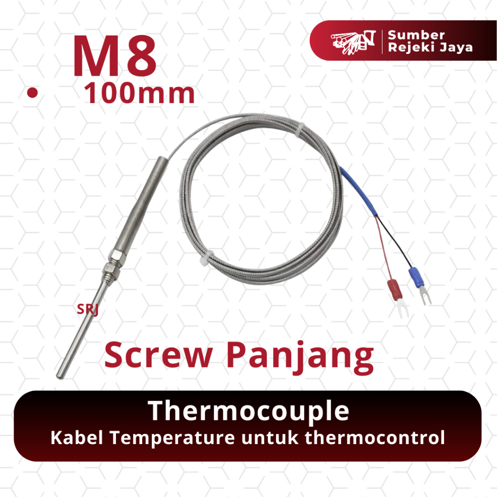Thermocouple / Kabel Temperature | Long Screw Baut Panjang M8 100mm 150mm