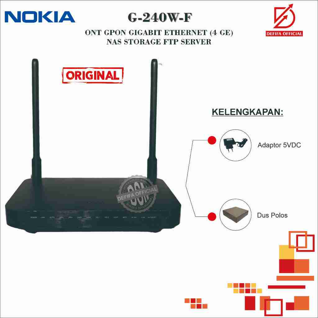 Jual Router ONT Nokia G-240W-F GPON WIFI WIRELESS Akses Poin Gigabit ...