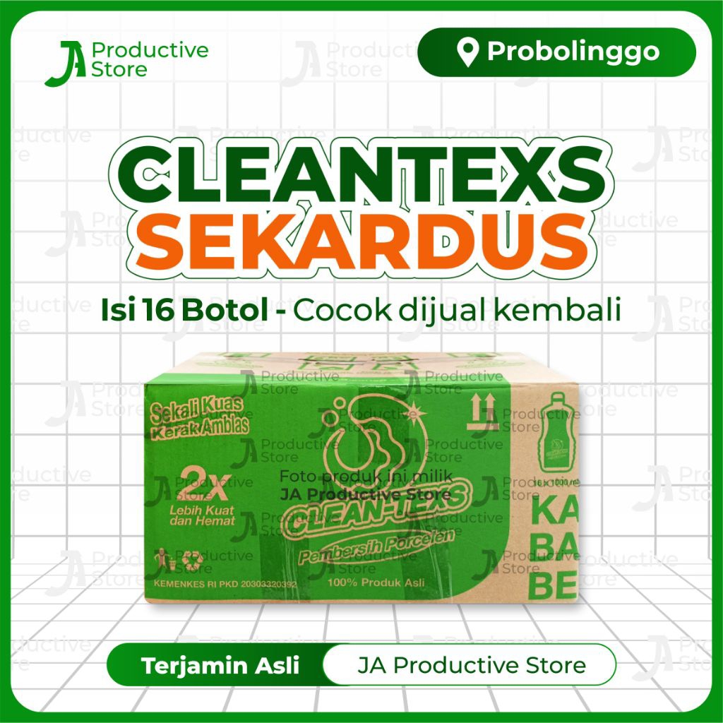Jual [CK] CLEANTEXS SEKARDUS/CLEANTEX SATU KARTON (16 PCS) LEBIH MURAH ...