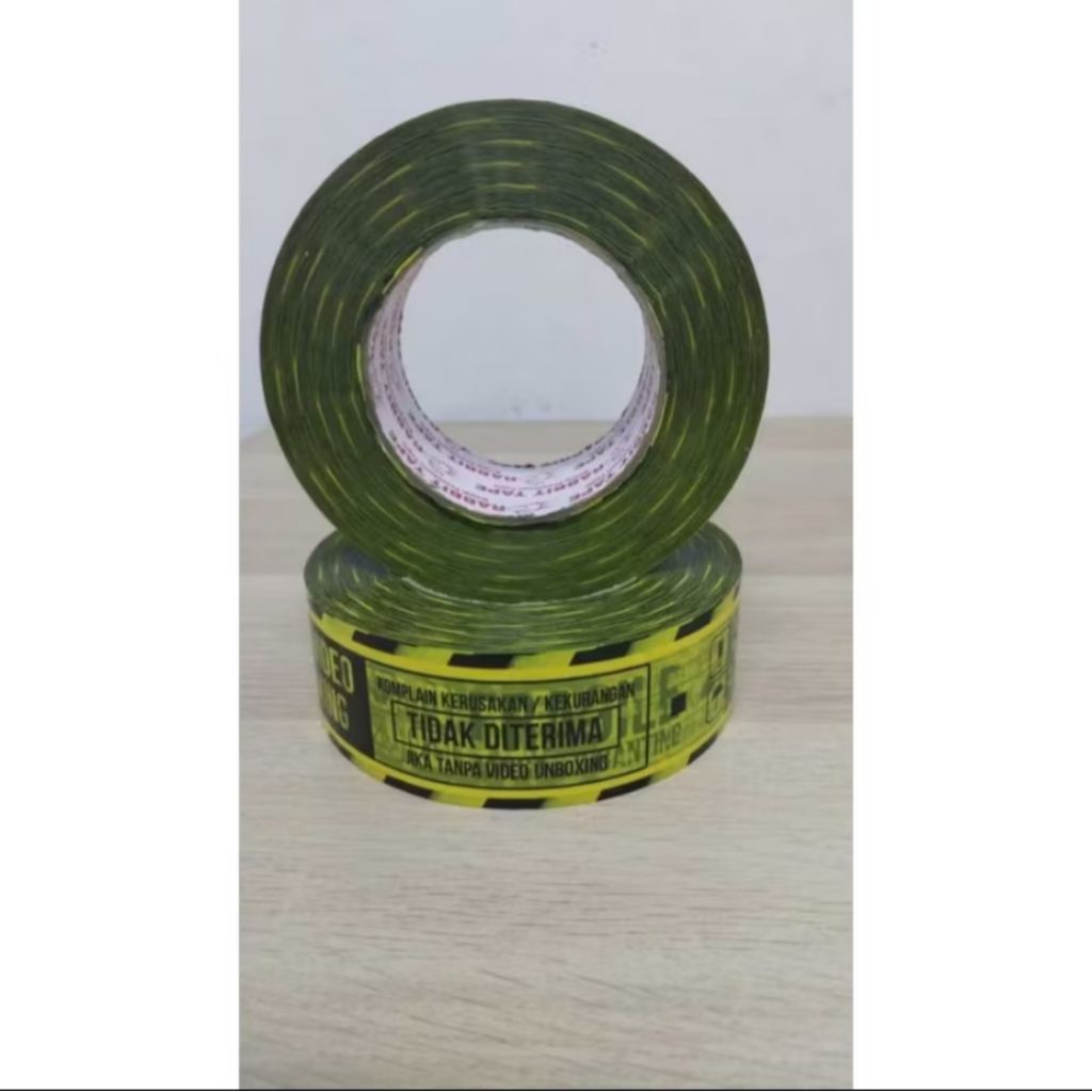 Jual Lakban Fragile Unboxing Kuning Hitam 45mm x 300 Yard Lakban ...