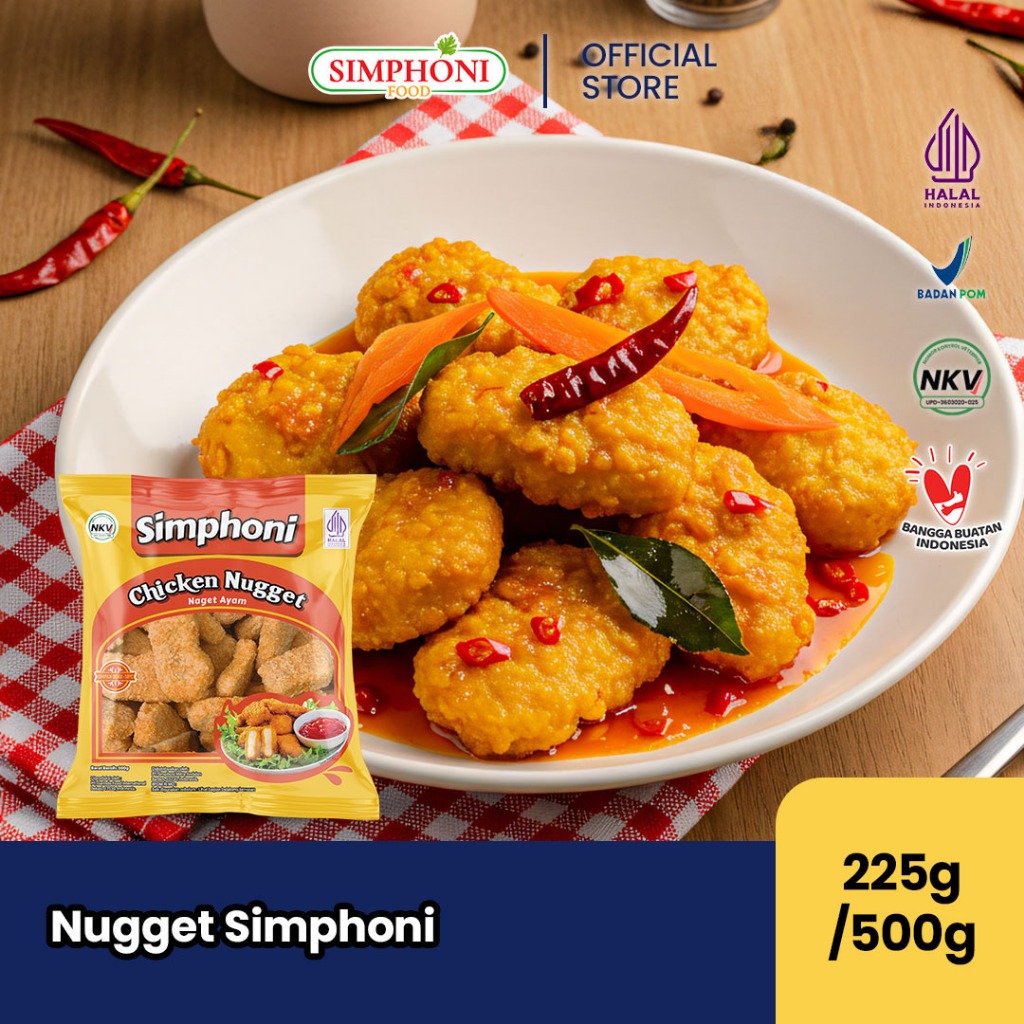 Jual Simphoni Chicken Nugget 500gr/225gr [HALAL] | Shopee Indonesia