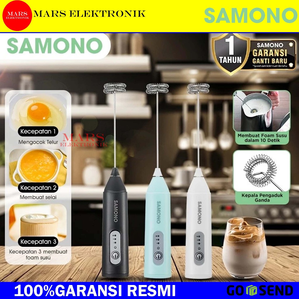 Jual SAMONO WIRELESS MILK FROTHER SW-MFB20 - PENGOCOK SUSU PORTABLE ...