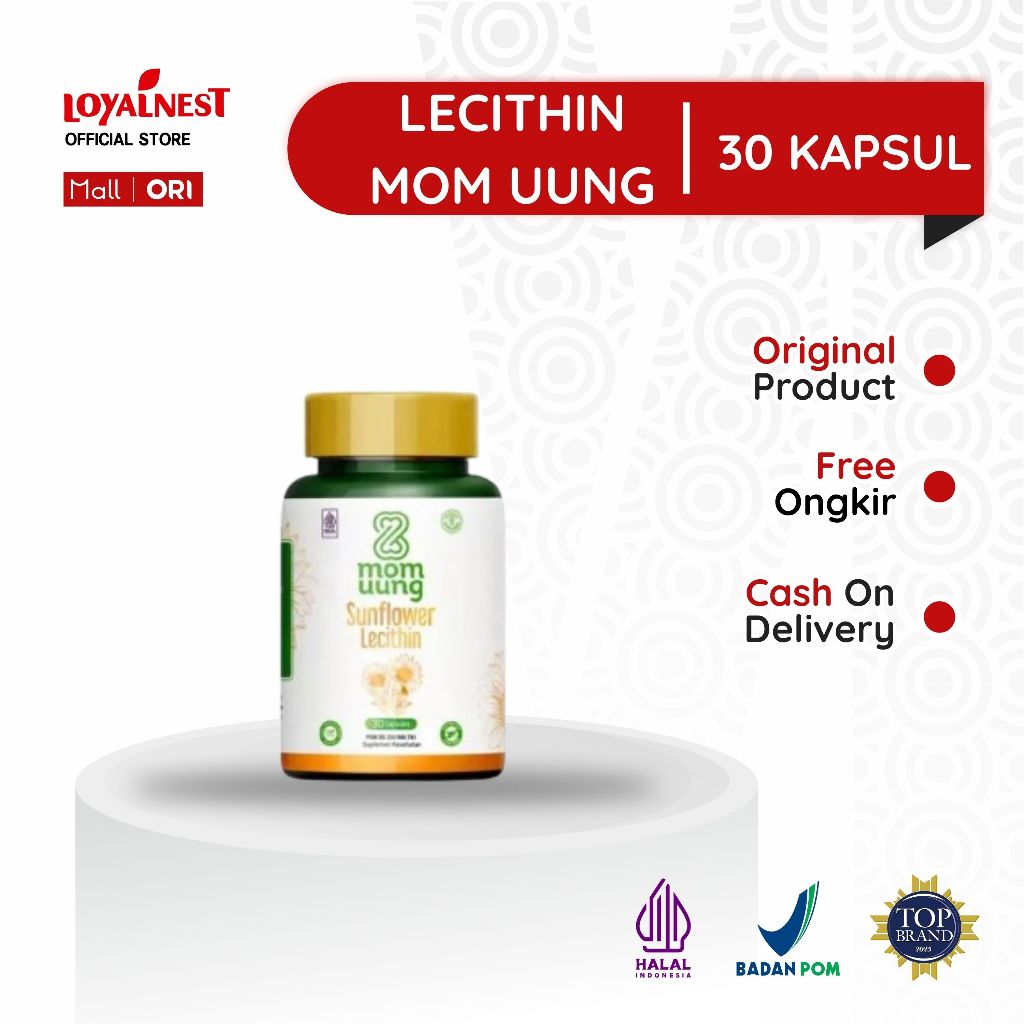 Jual Mom Uung Sunflower Lecithin 30 Kapsul Untuk Melancarkan Sumbatan