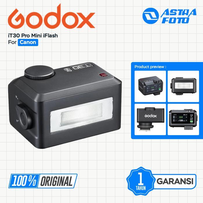 Godox iT30 Pro iT30Pro S Mini Flash Appareil Photo, TTL Auto Exposition Flash, 2.4GHz HSS 1/8000s avec Écran Tactile Couleur, Compatible with Sony ZV-E10 A9III a7III a7CII a7IV a7C a7RV a7 (Argent
