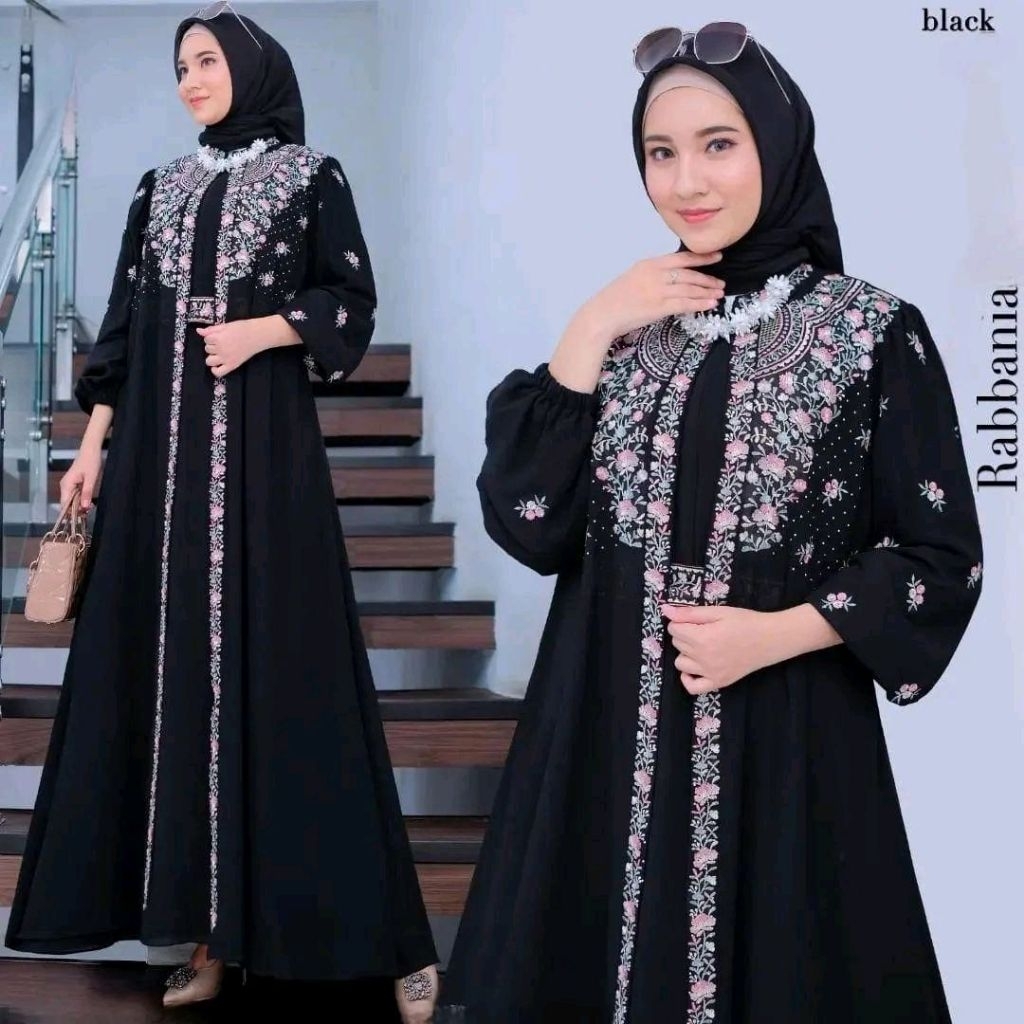 Jual Rabania Vol2 Dres Gamis Wanita Terbaru 2025 Dress Ceruty Babydol ...