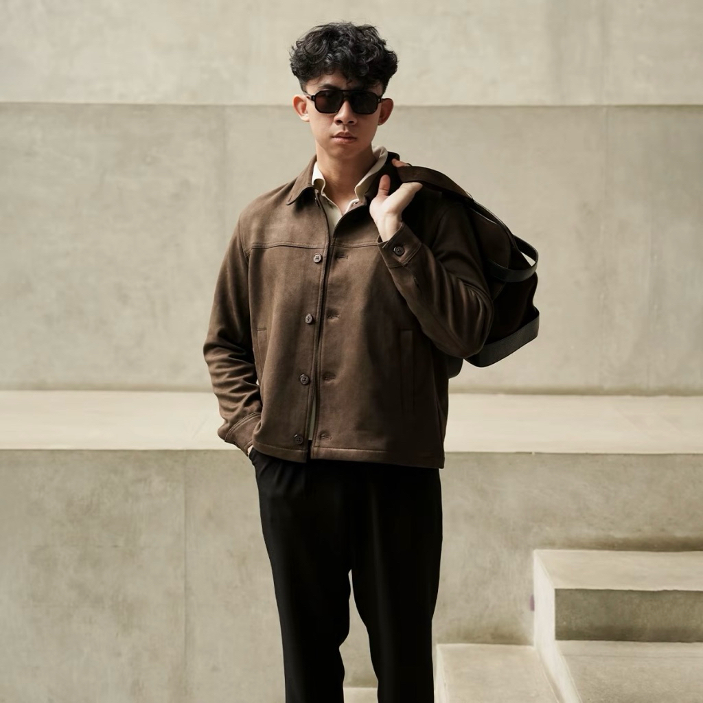 Jual Signore suede jacket | Shopee Indonesia
