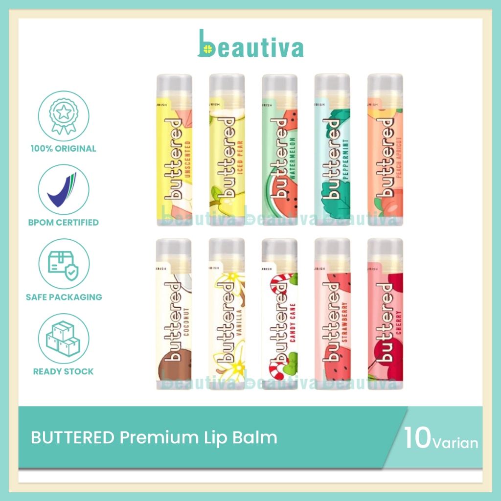 Jual Buttered Premium Lip Balm SPF 15 | Shopee Indonesia