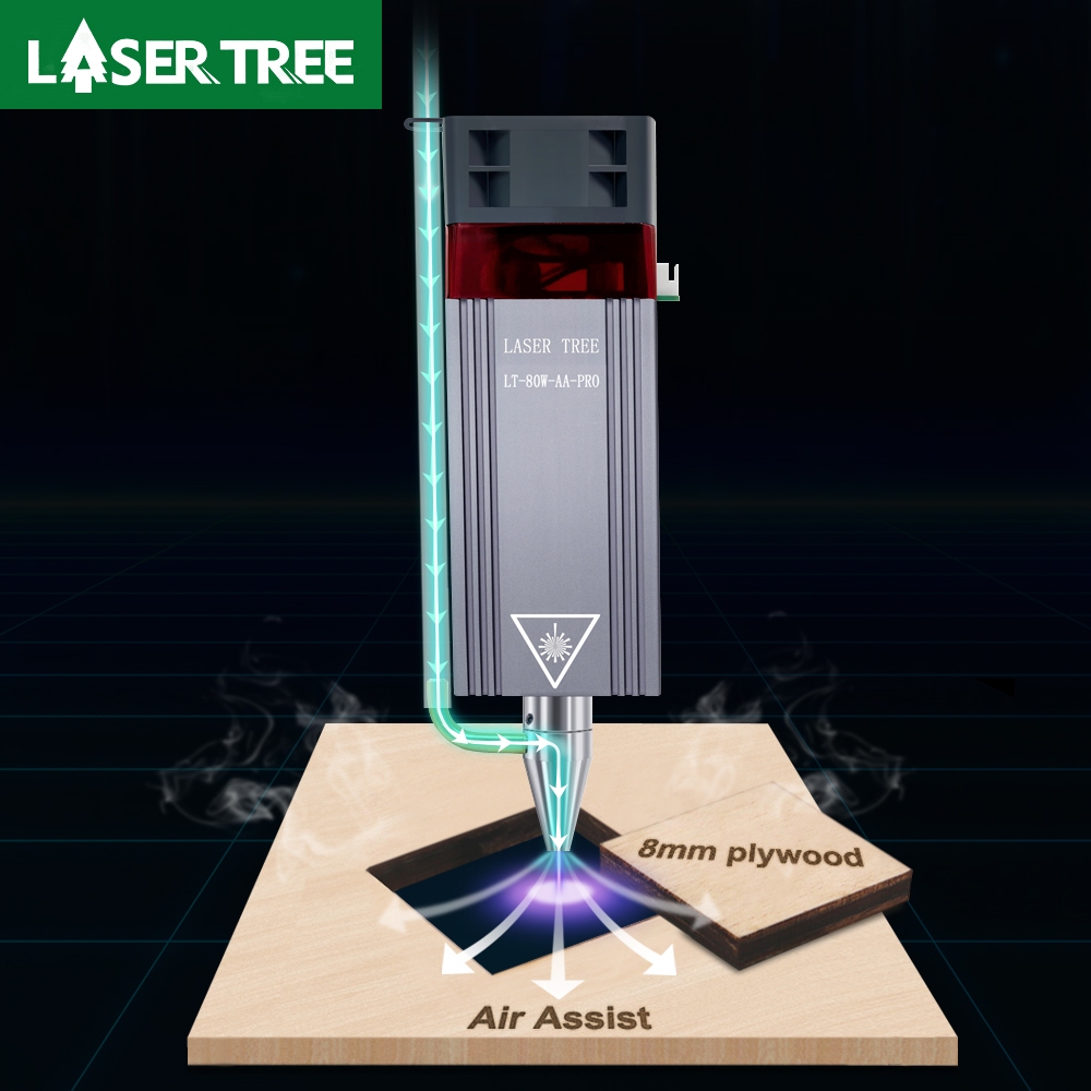 Jual LASER TREE 450nm 40W Laser Engraver Head TTL Blue Light Laser ...