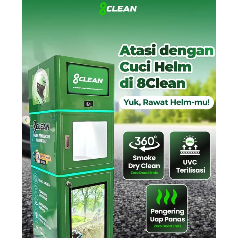 Jual 8Clean Mesin Pembersih Helm - #1 Pembersih Helm Kilat Di Indonesia ...