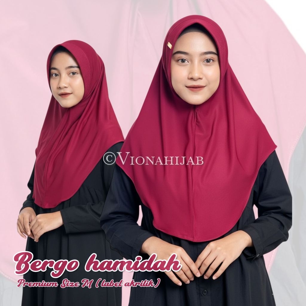 BERGO HAMIDAH SIZE (M) (LABEL BESI) BY VIONA HIJAB PREMIUM