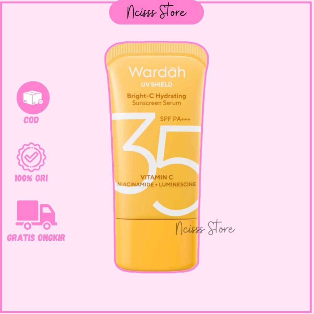 Jual Wardah UV Shield Essential Sunscreen Gel Vitamin C SPF 35 PA ...