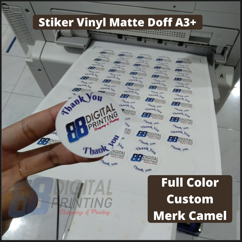Jual [Print+Cut] Cetak Stiker Vinyl Matte A3+ Waterproof / Print ...