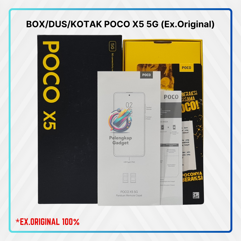 Jual BOX/DUS/KOTAK POCO X5 5G (Ex.Original) | Shopee Indonesia